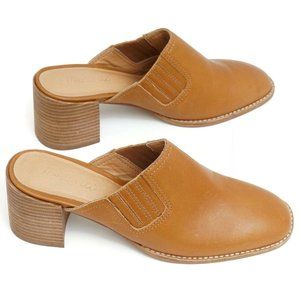 Madewell AH759 Carey Mules Close Toe Block Heel